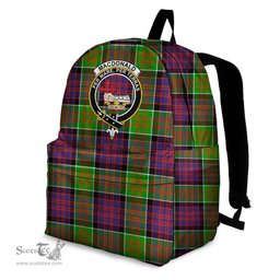 ScotsTee Shop Scottish MacDonald of Clanranald Clan Tartan Backpack - Crest Classic