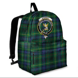 ScotsTee Shop Scottish Stewart Hunting Modern Clan Tartan Backpack - Crest Classic