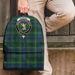 ScotsTee Shop Scottish Stewart Hunting Modern Clan Tartan Backpack - Crest Classic
