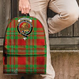 ScotsTee Shop Scottish MacGregor Modern Clan Tartan Backpack - Crest Classic