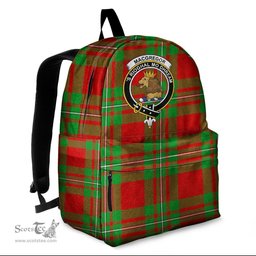 ScotsTee Shop Scottish MacGregor Modern Clan Tartan Backpack - Crest Classic