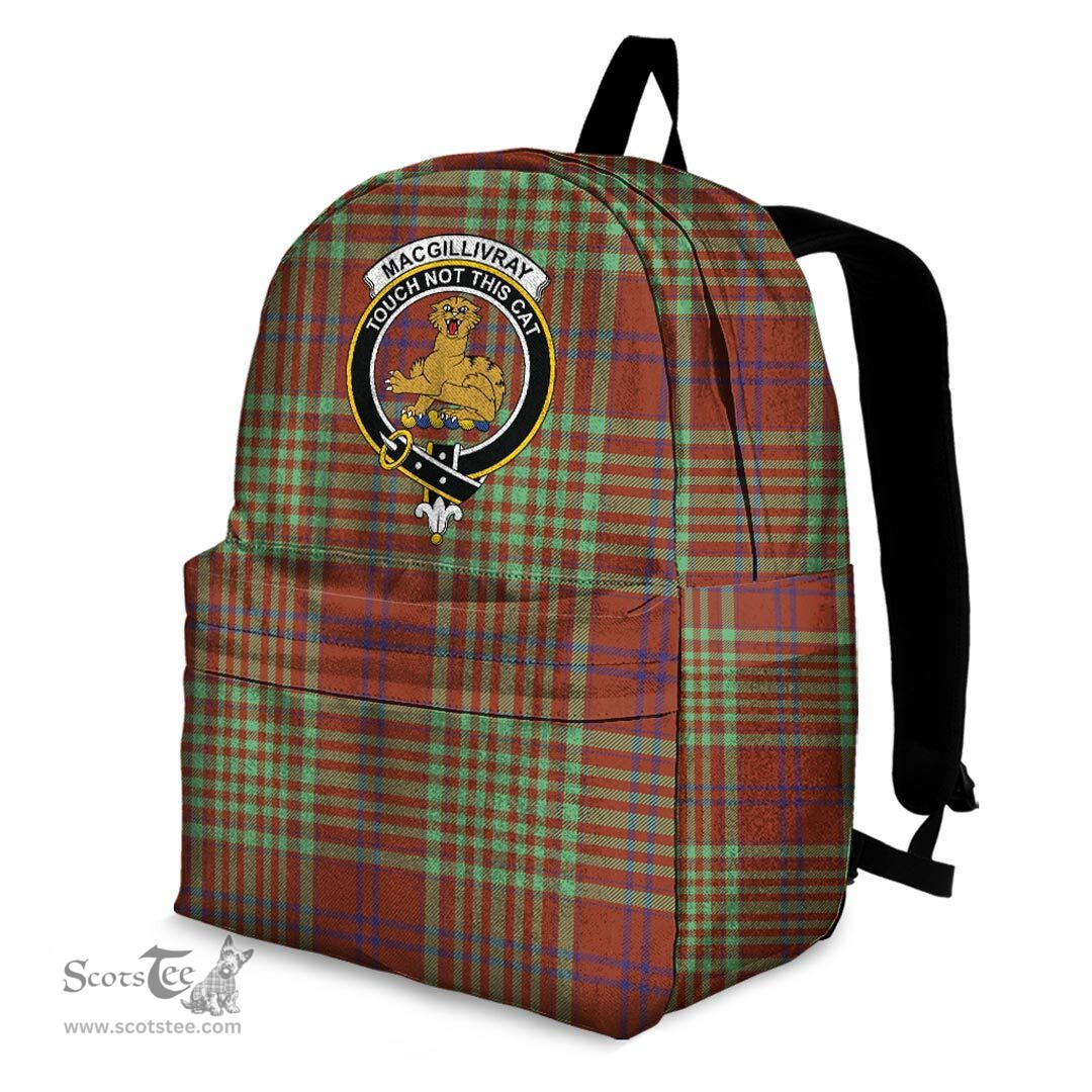 ScotsTee Shop Scottish MacGillivray Hunting Ancient Clan Tartan Backpack - Crest Classic