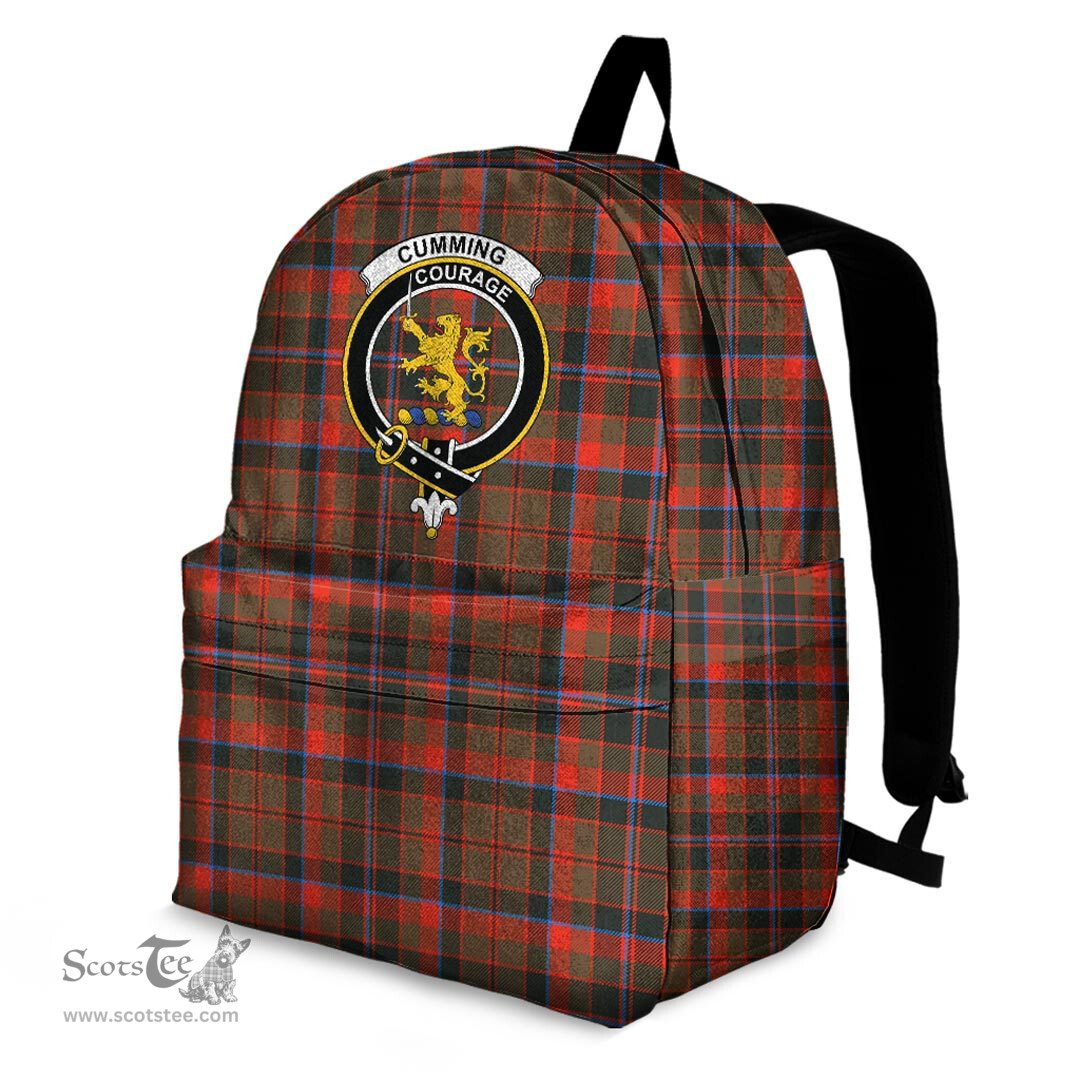 ScotsTee Shop Scottish Cumming Hunting Weathered Clan Tartan Backpack - Crest Classic