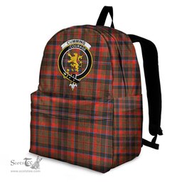 ScotsTee Shop Scottish Cumming Hunting Weathered Clan Tartan Backpack - Crest Classic