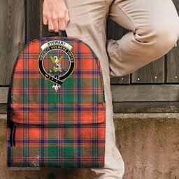 ScotsTee Shop Scottish Stewart of Appin Ancient Clan Tartan Backpack - Crest Classic