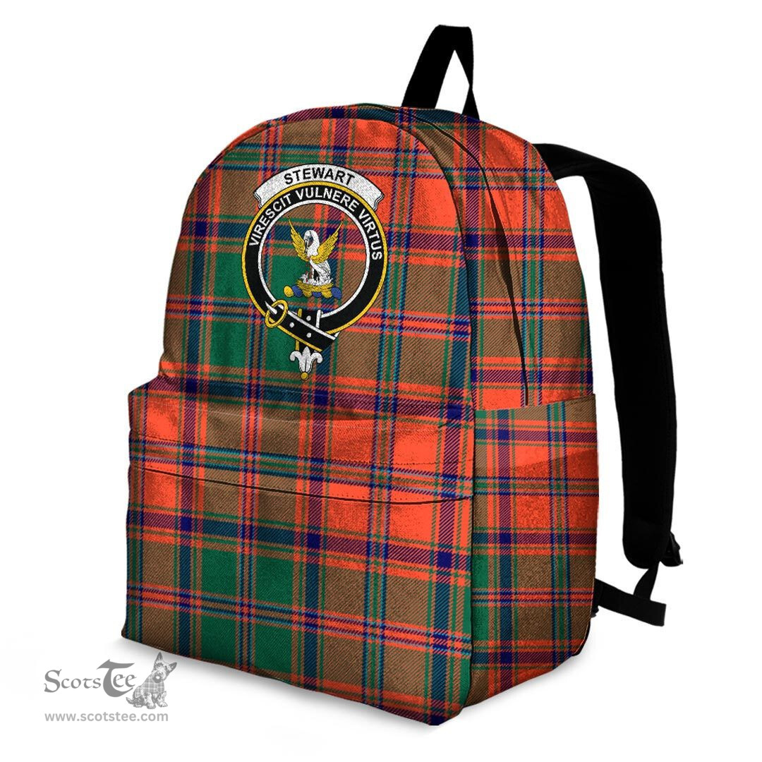 ScotsTee Shop Scottish Stewart of Appin Ancient Clan Tartan Backpack - Crest Classic
