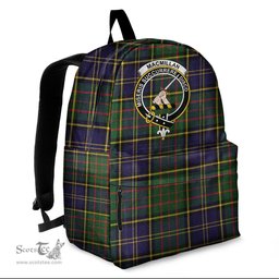 ScotsTee Shop Scottish MacMillan Hunting Modern Clan Tartan Backpack - Crest Classic