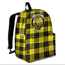 ScotsTee Shop Scottish MacLeod of Lewis Modern Clan Tartan Backpack - Crest Classic