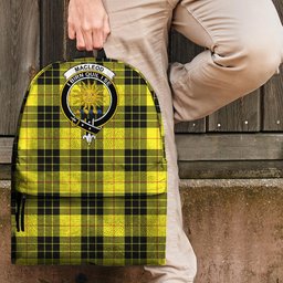 ScotsTee Shop Scottish MacLeod of Lewis Modern Clan Tartan Backpack - Crest Classic