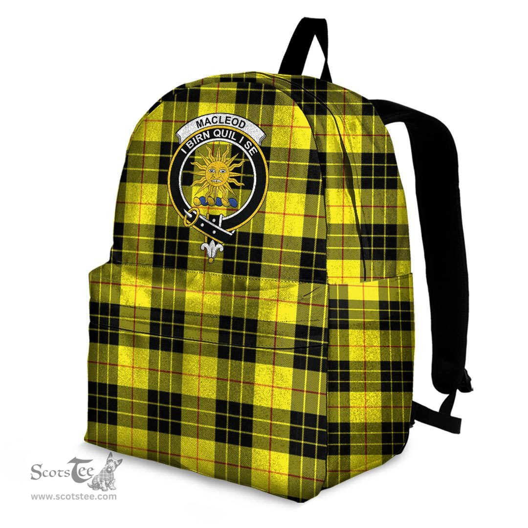 ScotsTee Shop Scottish MacLeod of Lewis Modern Clan Tartan Backpack - Crest Classic