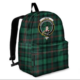 ScotsTee Shop Scottish Ross Hunting Modern Clan Tartan Backpack - Crest Classic
