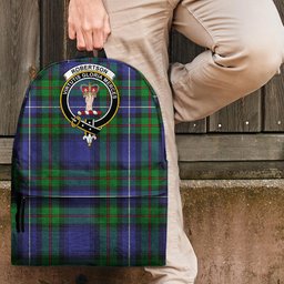 ScotsTee Shop Scottish Robertson Hunting Modern Clan Tartan Backpack - Crest Classic