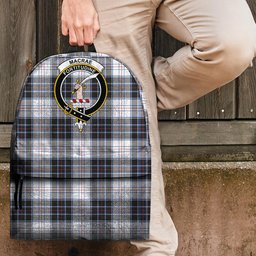 ScotsTee Shop Scottish MacRae Dress Modern Clan Tartan Backpack - Crest Classic