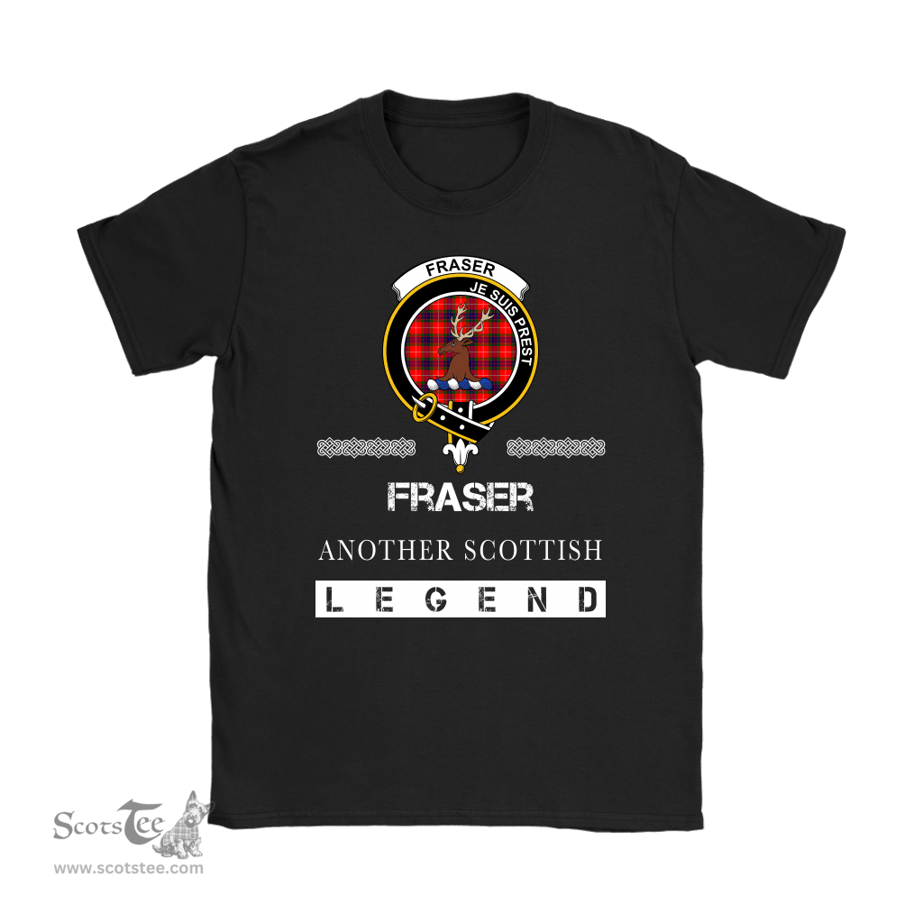 ScotsTee Shop Scottish Fraser (of Lovat) Clan Crest Scottish Legend T Shirt