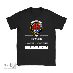 ScotsTee Shop Scottish Fraser (of Lovat) Clan Crest Scottish Legend T Shirt
