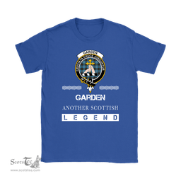 ScotsTee Shop Scottish Garden (of Gardyne) Clan Crest Scottish Legend T Shirt
