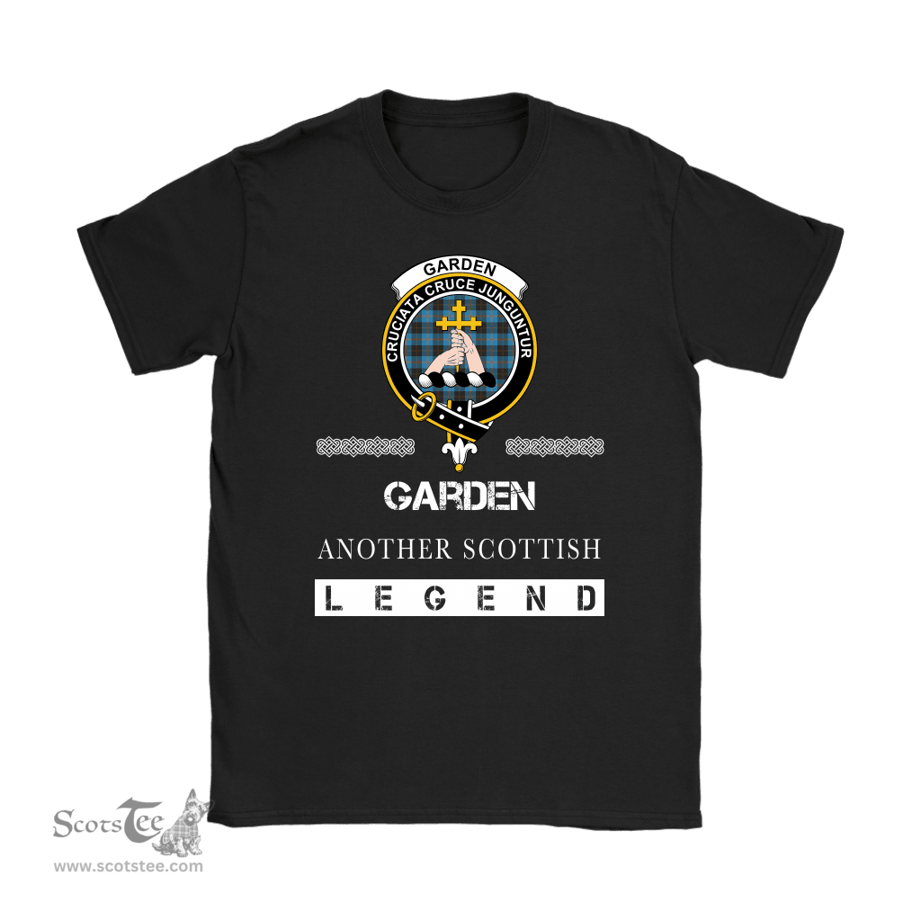 ScotsTee Shop Scottish Garden (of Gardyne) Clan Crest Scottish Legend T Shirt