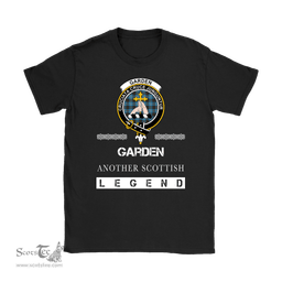 ScotsTee Shop Scottish Garden (of Gardyne) Clan Crest Scottish Legend T Shirt