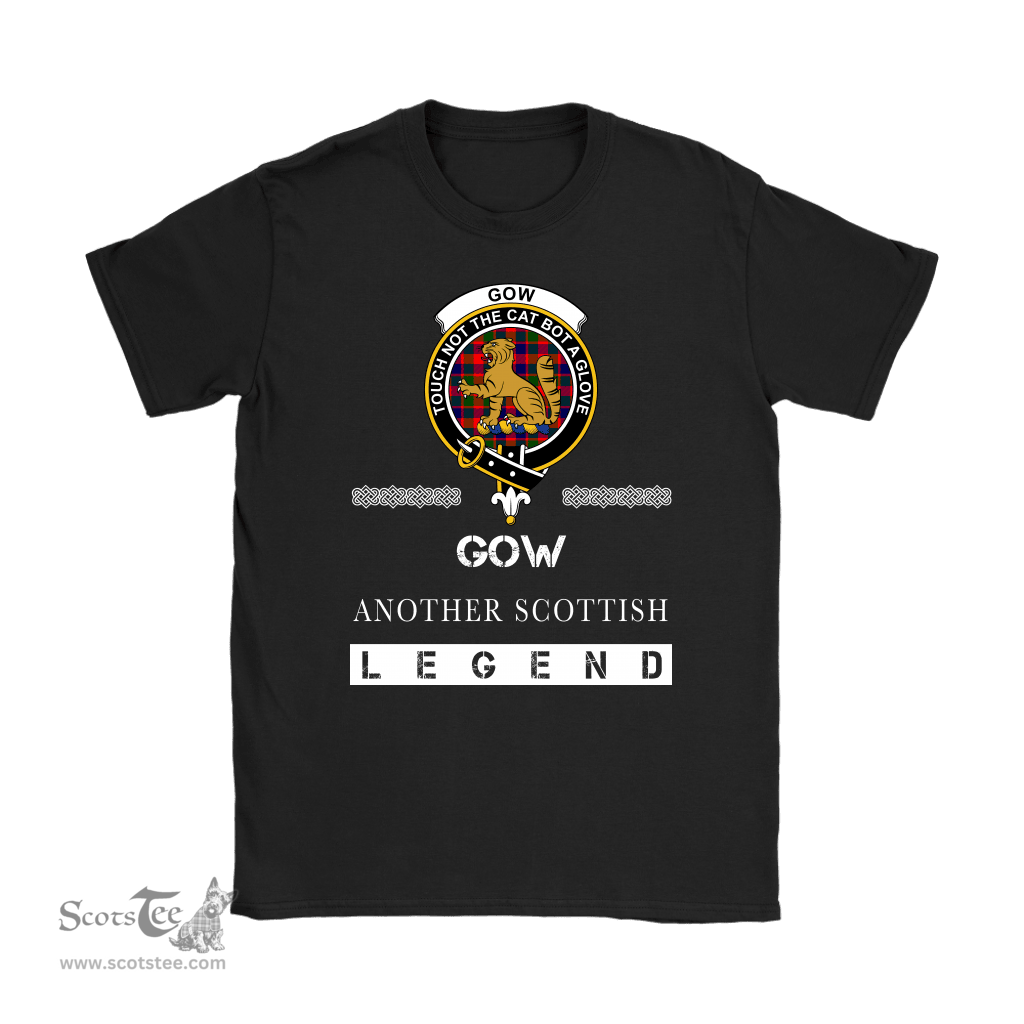 ScotsTee Shop Scottish Gow (or McGouan) Clan Crest Scottish Legend T Shirt