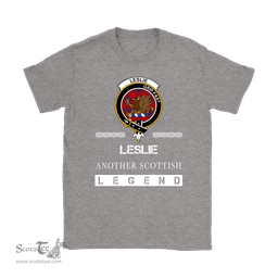 ScotsTee Shop Scottish Leslie (Earl of Rothes) Clan Crest Scottish Legend T Shirt
