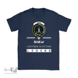ScotsTee Shop Scottish Shaw (of Tordarroch) Clan Crest Scottish Legend T Shirt