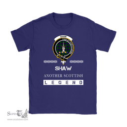 ScotsTee Shop Scottish Shaw (of Tordarroch) Clan Crest Scottish Legend T Shirt