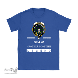 ScotsTee Shop Scottish Shaw (of Tordarroch) Clan Crest Scottish Legend T Shirt