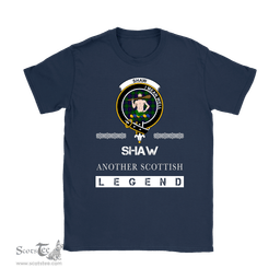 ScotsTee Shop Scottish Shaw (of Sauchie) Clan Crest Scottish Legend T Shirt