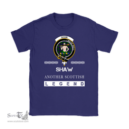 ScotsTee Shop Scottish Shaw (of Sauchie) Clan Crest Scottish Legend T Shirt