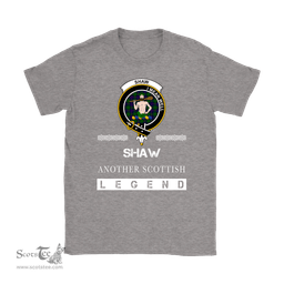 ScotsTee Shop Scottish Shaw (of Sauchie) Clan Crest Scottish Legend T Shirt