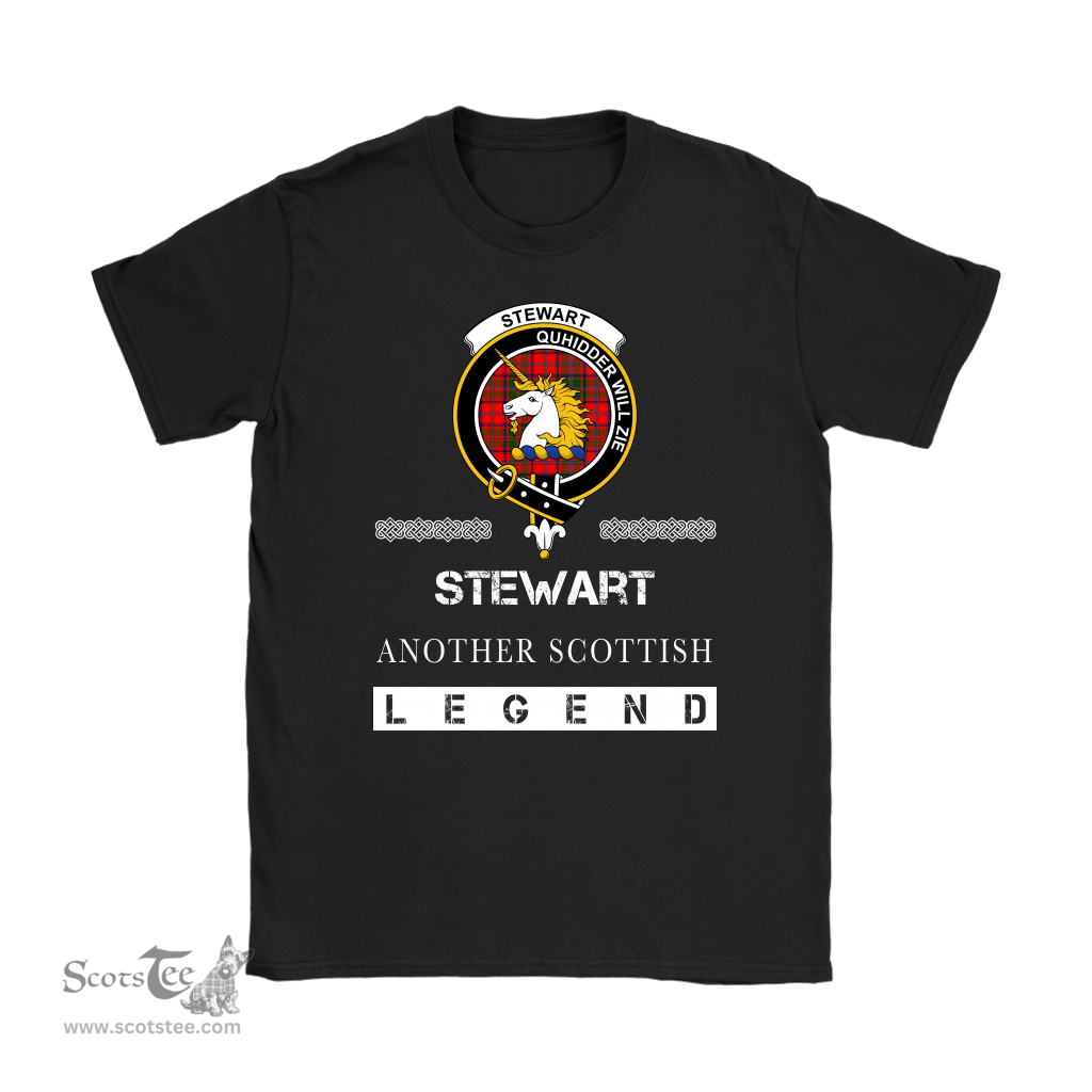 ScotsTee Shop Scottish Stewart (of Appin) Clan Crest Scottish Legend T Shirt