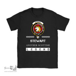 ScotsTee Shop Scottish Stewart (of Appin) Clan Crest Scottish Legend T Shirt