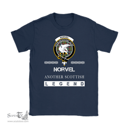 ScotsTee Shop Scottish Norvel (or Norvill) Clan Crest Scottish Legend T Shirt