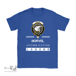 ScotsTee Shop Scottish Norvel (or Norvill) Clan Crest Scottish Legend T Shirt