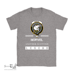 ScotsTee Shop Scottish Norvel (or Norvill) Clan Crest Scottish Legend T Shirt