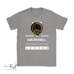 ScotsTee Shop Scottish MacDonell (of Glengarry) Clan Crest Scottish Legend T Shirt