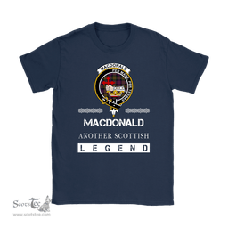 ScotsTee Shop Scottish MacDonald (Clan Donald) Clan Crest Scottish Legend T Shirt