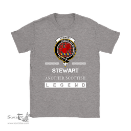 ScotsTee Shop Scottish Stewart (Stuart) of Bute Clan Crest Scottish Legend T Shirt