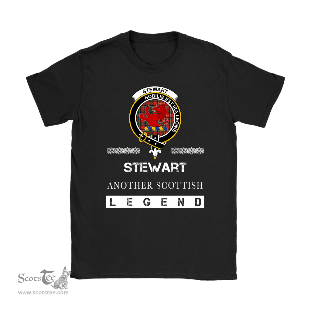 ScotsTee Shop Scottish Stewart (Stuart) of Bute Clan Crest Scottish Legend T Shirt