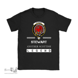 ScotsTee Shop Scottish Stewart (Stuart) of Bute Clan Crest Scottish Legend T Shirt