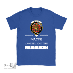 ScotsTee Shop Scottish MacFie (of Dreghorn) Clan Crest Scottish Legend T Shirt