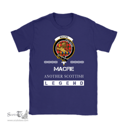 ScotsTee Shop Scottish MacFie (of Dreghorn) Clan Crest Scottish Legend T Shirt