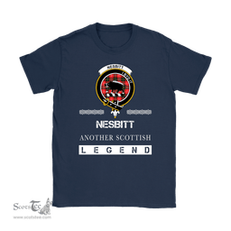 ScotsTee Shop Scottish Nesbitt (or Nisbet) Clan Crest Scottish Legend T Shirt
