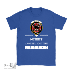 ScotsTee Shop Scottish Nesbitt (or Nisbet) Clan Crest Scottish Legend T Shirt