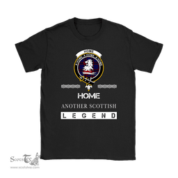 ScotsTee Shop Scottish Home (or Hume) Clan Crest Scottish Legend T Shirt