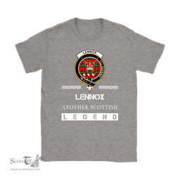 ScotsTee Shop Scottish Lennox (Lennox Kincaid) Clan Crest Scottish Legend T Shirt