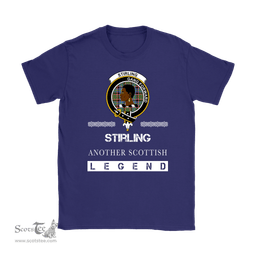 ScotsTee Shop Scottish Stirling (of Keir) Clan Crest Scottish Legend T Shirt