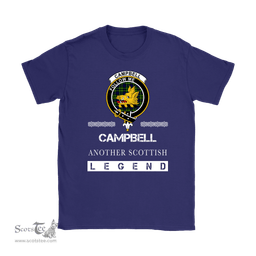 ScotsTee Shop Scottish Campbell (of Breadalbane) Clan Crest Scottish Legend T Shirt