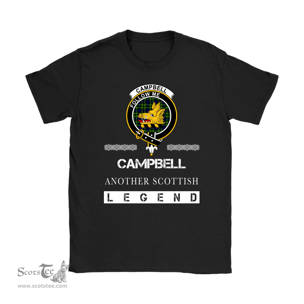 ScotsTee Shop Scottish Campbell (of Breadalbane) Clan Crest Scottish Legend T Shirt