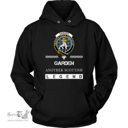 ScotsTee Shop Scottish Garden (of Gardyne) Clan Crest Scottish Legend Hoodie